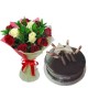  Chocolate Cake and Mix Roses 